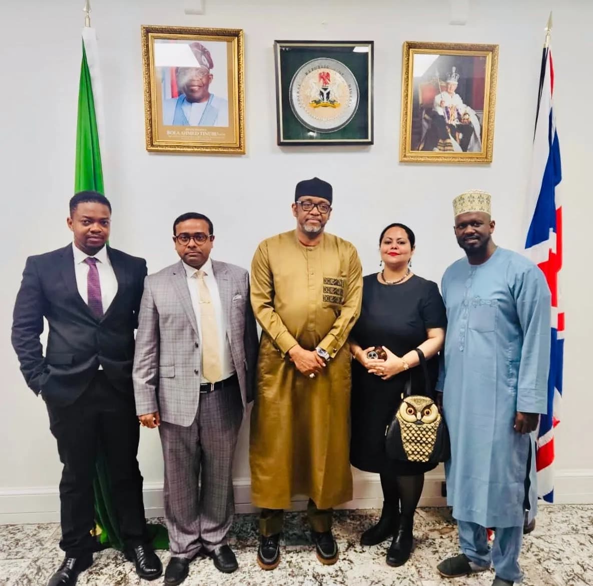 At the Nigerian High Commission London