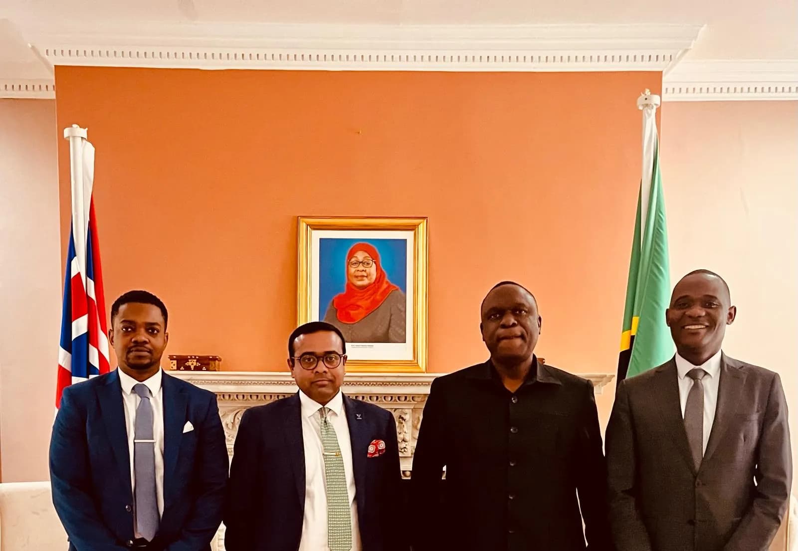 At the Tanzania Embassy London