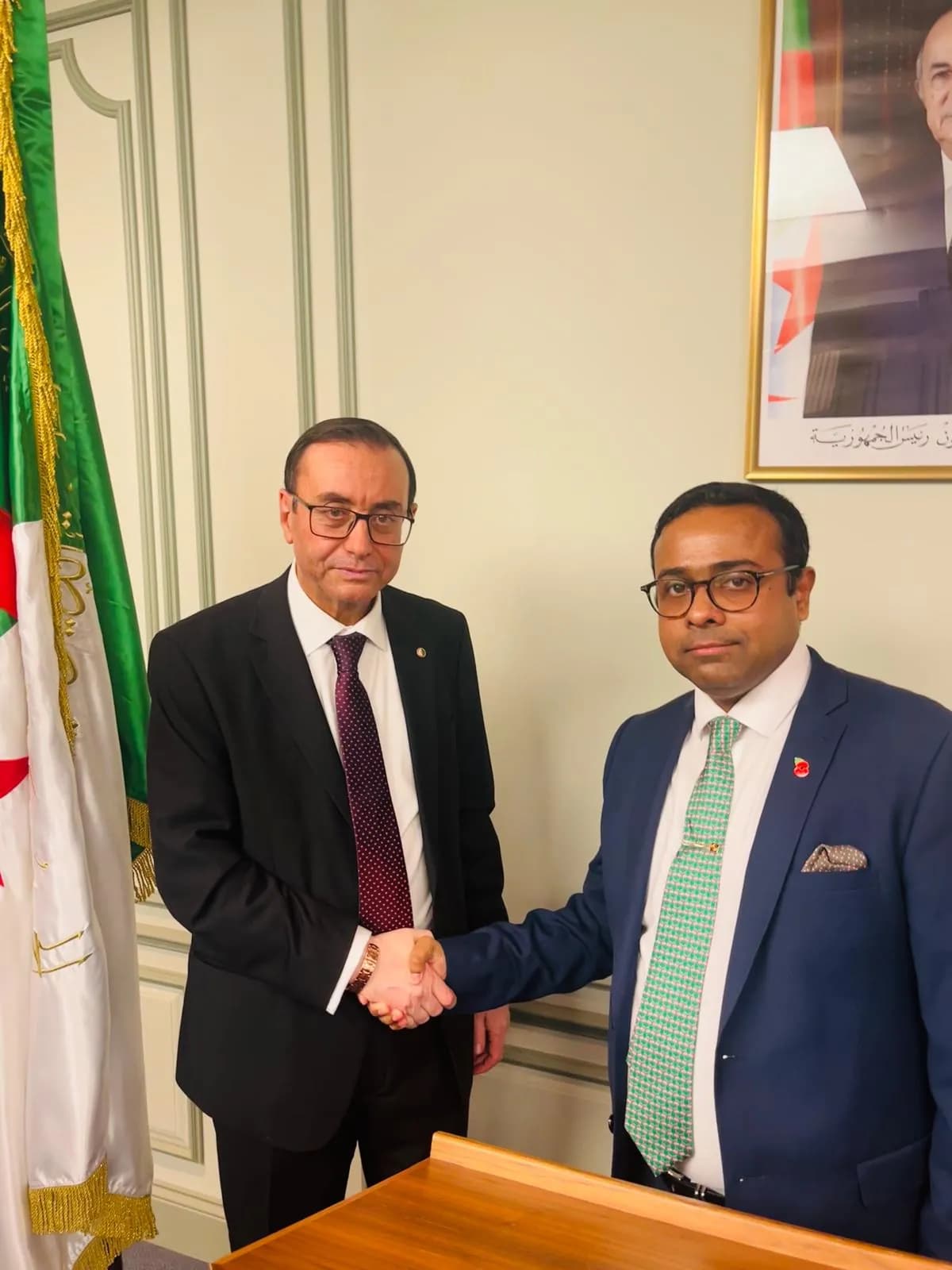 On 6th November Special Invitation at the Algerian Embassy to commemorate the Day of Victory