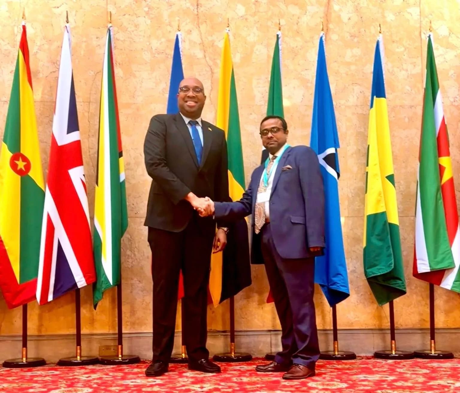 With Deputy Minister of Investment, Jamaica at Lancaster House