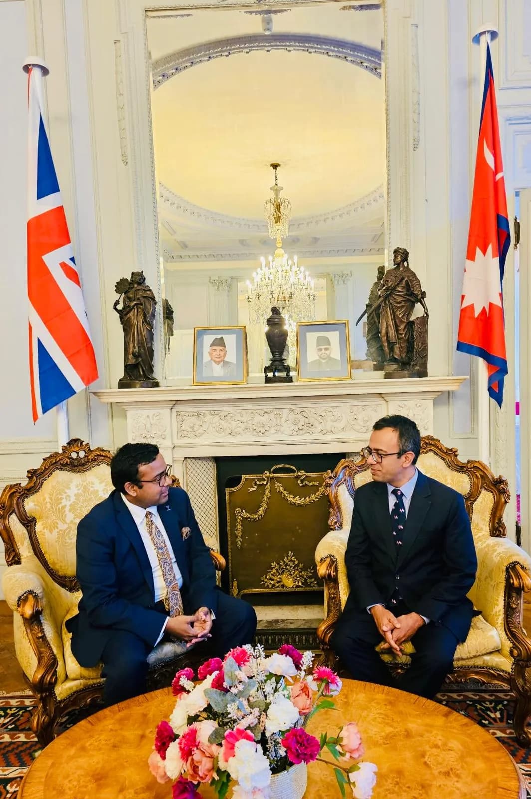 With H.E. Bipin Duwadi, Acting Ambassador of Nepal to the UK on 3rd July 2026