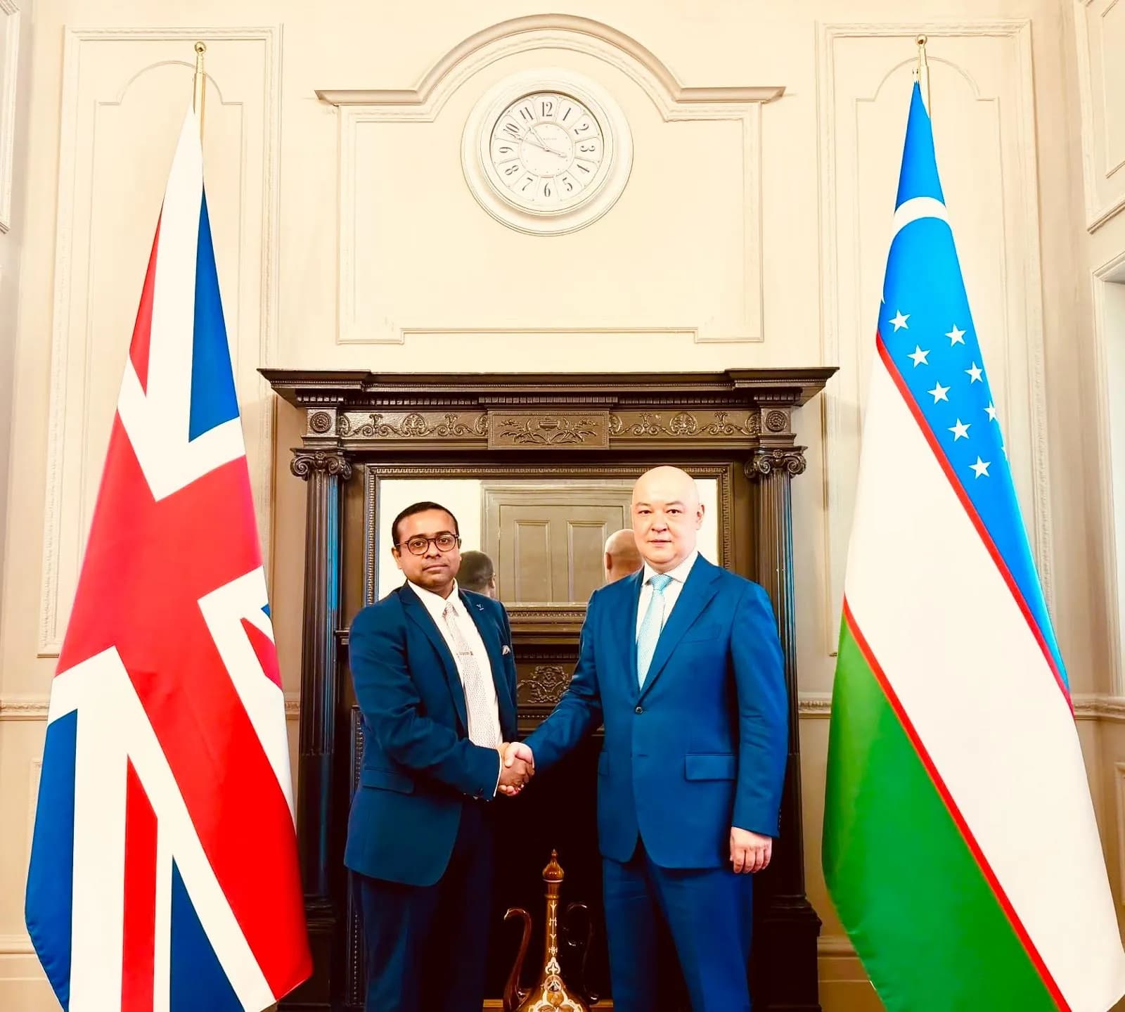With H.E. Ravshan Usmanov Ambassador of Uzbekistan