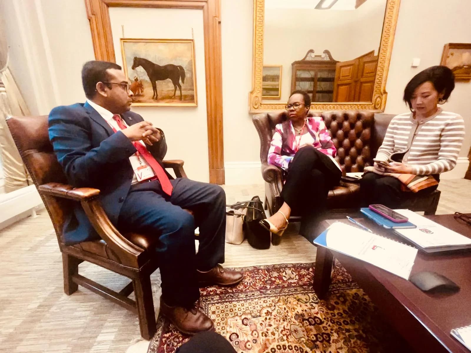 With Michelle A. Ottey & May Yin Chan, Officials of the World Bank Group & the International Finance Corporation on 15th May 2026 at Foreign & Commonwealth Office