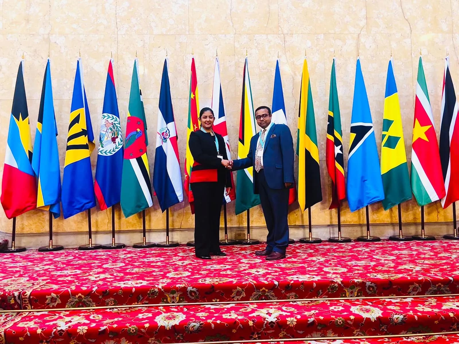 With the High Commissioner of Trinidad and Tobago at the Lancaster House on 14th May 2026