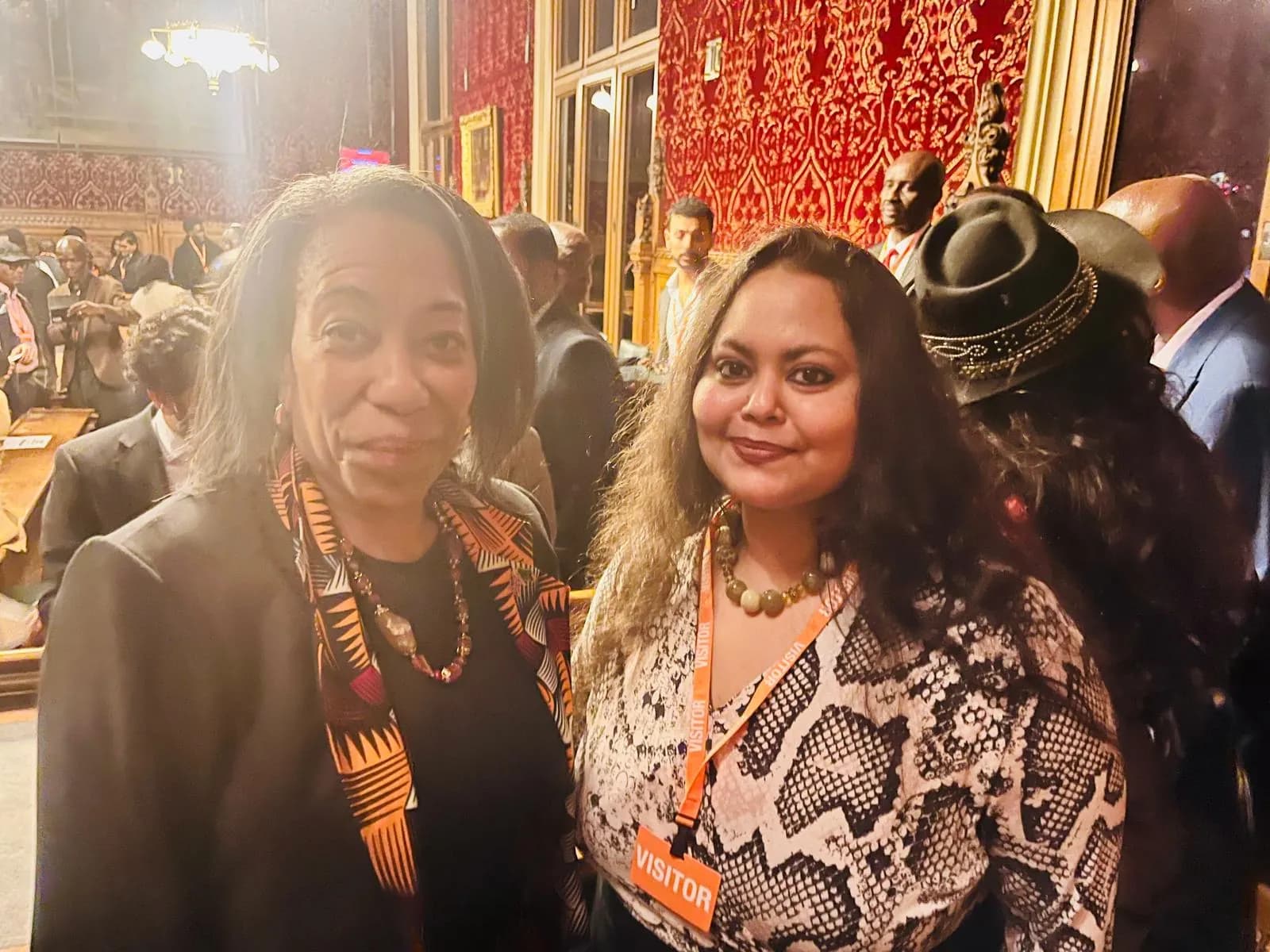 With the High Commissioner of Zambia H.E. Macenje Che Che Mazoka On 15th October at the Houses of Parliament UK
