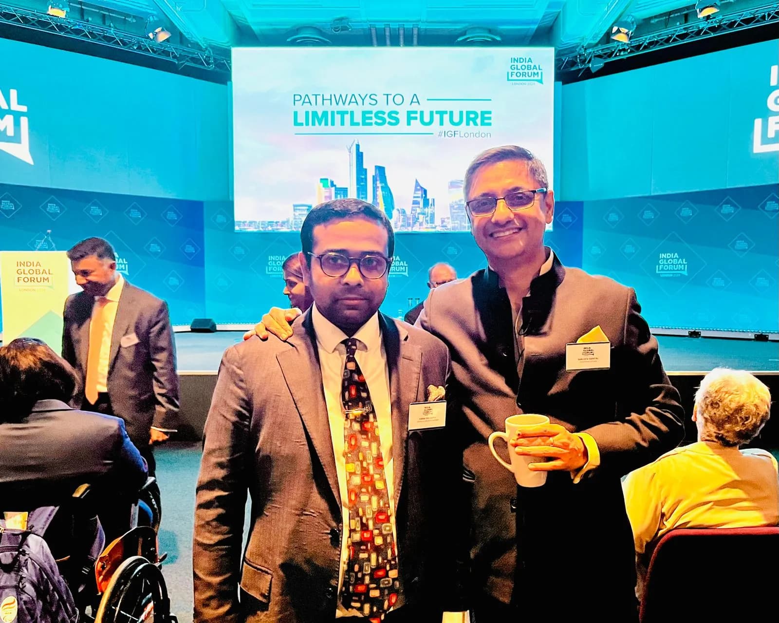 Wth Sanjeev Sanyal, Member of Economic Advisory Council to the Prime Minister, Govt. of India, on 24th June 2024 at IGF London
