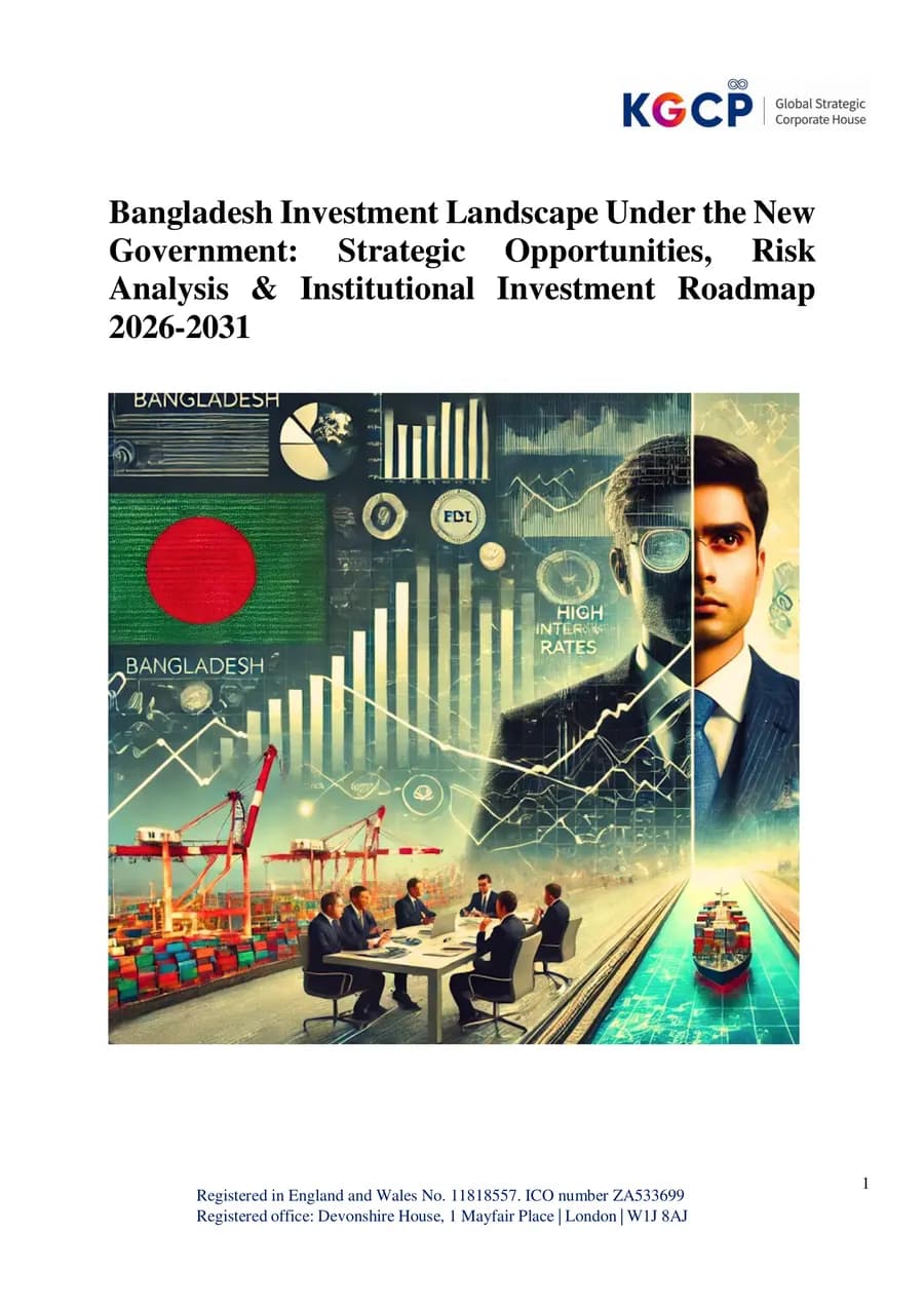 First page of Bangladesh Investment Landscape Under the New Government